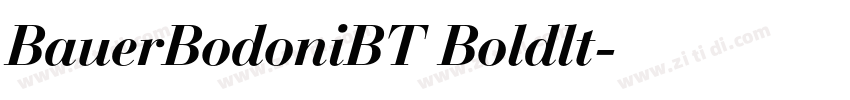 BauerBodoniBT Boldlt字体转换